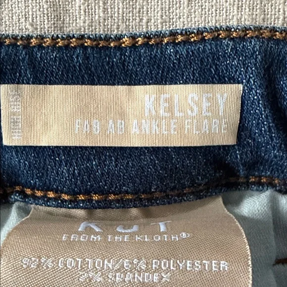 KUT Kelsey Classic Blue Women's Jeans ankle flare - Picture 3 of 3